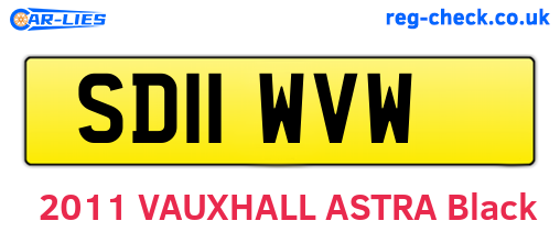 SD11WVW are the vehicle registration plates.
