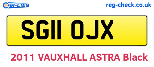 SG11OJX are the vehicle registration plates.