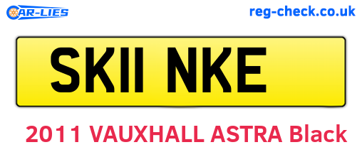 SK11NKE are the vehicle registration plates.