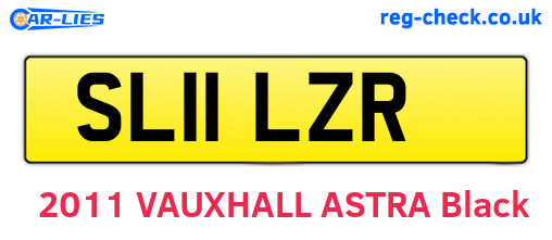 SL11LZR are the vehicle registration plates.