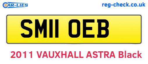 SM11OEB are the vehicle registration plates.