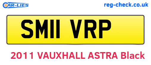 SM11VRP are the vehicle registration plates.