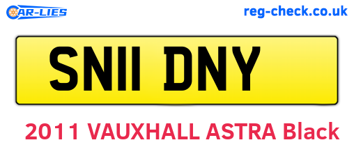 SN11DNY are the vehicle registration plates.