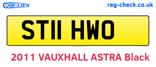 ST11HWO are the vehicle registration plates.