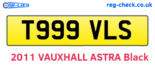 T999VLS are the vehicle registration plates.