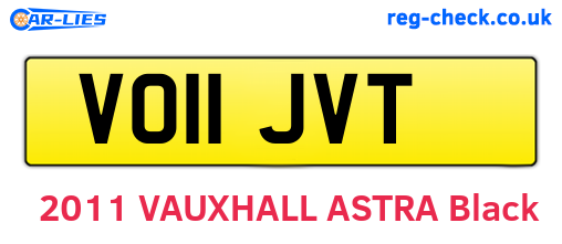 VO11JVT are the vehicle registration plates.