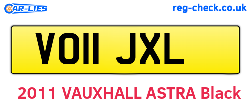 VO11JXL are the vehicle registration plates.