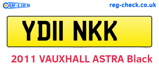 YD11NKK are the vehicle registration plates.