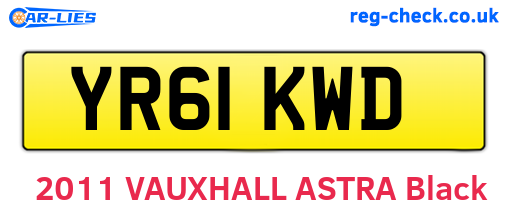 YR61KWD are the vehicle registration plates.