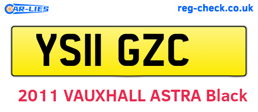 YS11GZC are the vehicle registration plates.