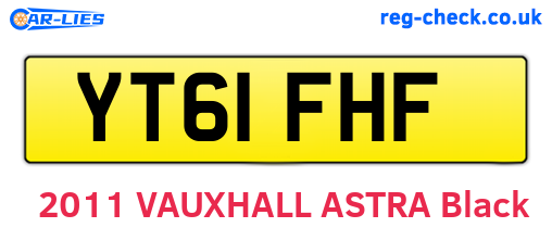 YT61FHF are the vehicle registration plates.