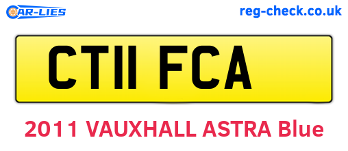 CT11FCA are the vehicle registration plates.