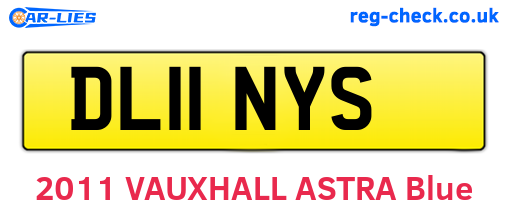 DL11NYS are the vehicle registration plates.