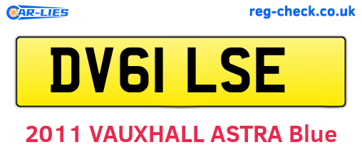 DV61LSE are the vehicle registration plates.
