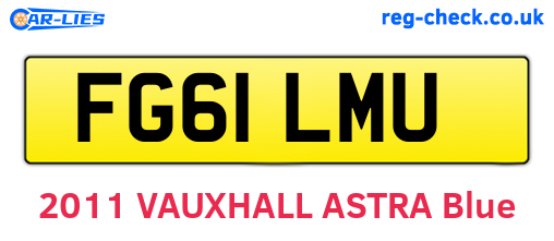 FG61LMU are the vehicle registration plates.