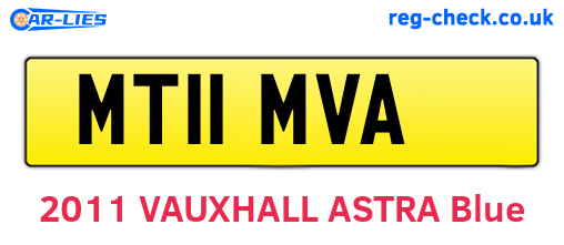 MT11MVA are the vehicle registration plates.