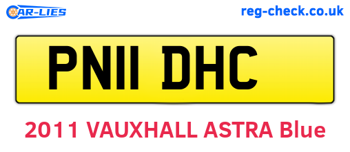 PN11DHC are the vehicle registration plates.