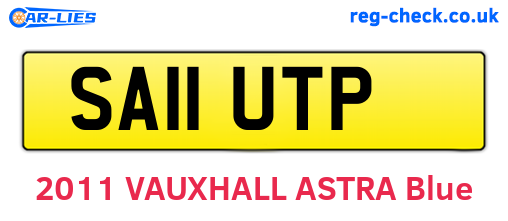SA11UTP are the vehicle registration plates.