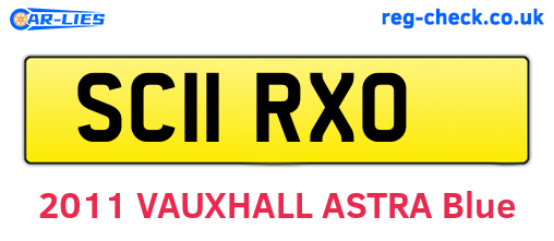 SC11RXO are the vehicle registration plates.