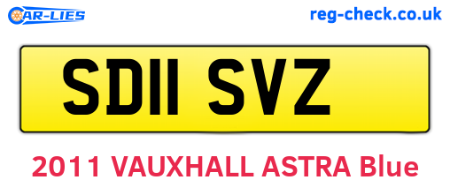 SD11SVZ are the vehicle registration plates.