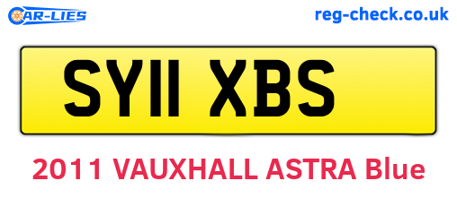 SY11XBS are the vehicle registration plates.