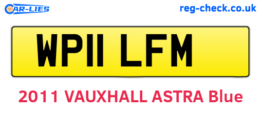 WP11LFM are the vehicle registration plates.