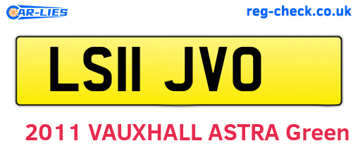 LS11JVO are the vehicle registration plates.