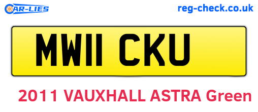 MW11CKU are the vehicle registration plates.