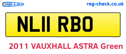 NL11RBO are the vehicle registration plates.