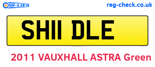 SH11DLE are the vehicle registration plates.