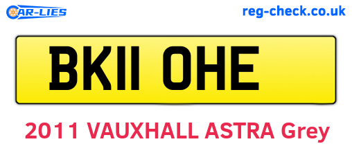 BK11OHE are the vehicle registration plates.