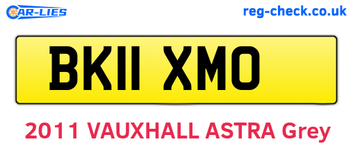 BK11XMO are the vehicle registration plates.