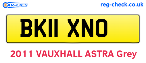 BK11XNO are the vehicle registration plates.