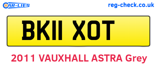 BK11XOT are the vehicle registration plates.