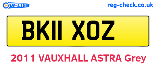 BK11XOZ are the vehicle registration plates.