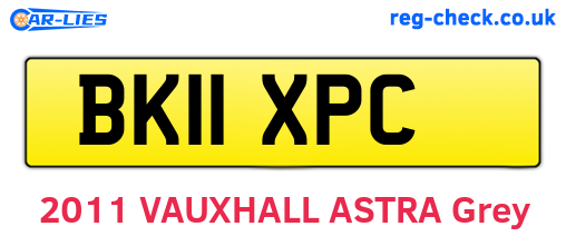 BK11XPC are the vehicle registration plates.