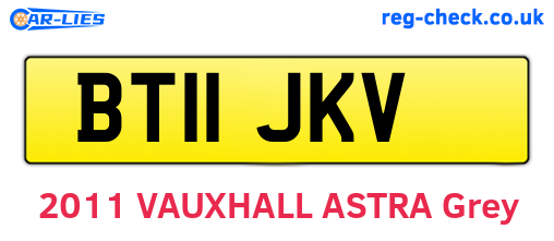 BT11JKV are the vehicle registration plates.