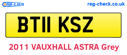 BT11KSZ are the vehicle registration plates.