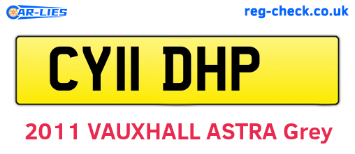 CY11DHP are the vehicle registration plates.
