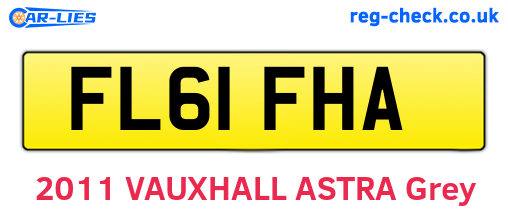FL61FHA are the vehicle registration plates.