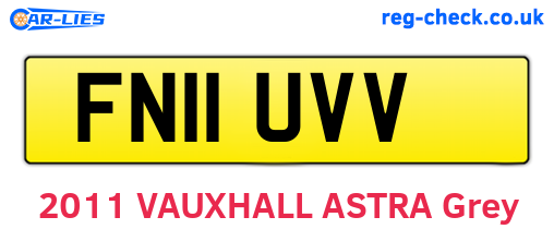 FN11UVV are the vehicle registration plates.
