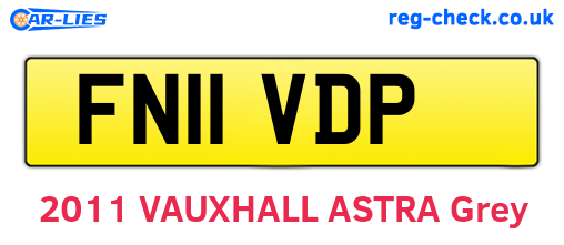 FN11VDP are the vehicle registration plates.