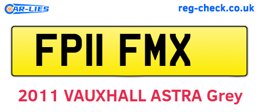 FP11FMX are the vehicle registration plates.