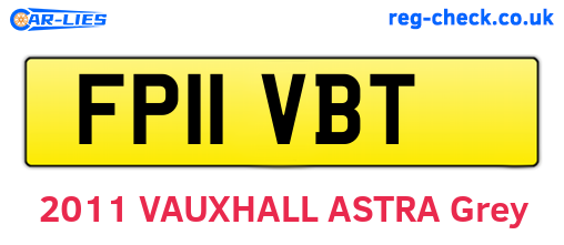 FP11VBT are the vehicle registration plates.