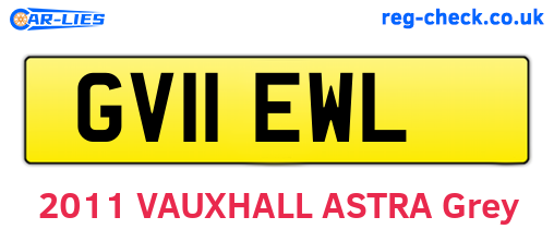 GV11EWL are the vehicle registration plates.