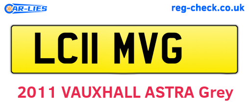 LC11MVG are the vehicle registration plates.
