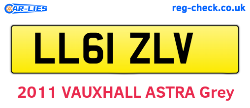 LL61ZLV are the vehicle registration plates.
