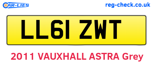 LL61ZWT are the vehicle registration plates.