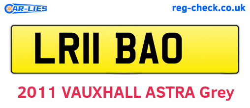 LR11BAO are the vehicle registration plates.