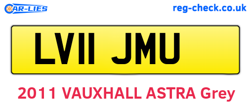LV11JMU are the vehicle registration plates.